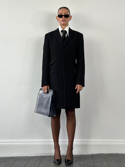 Dolce & Gabbana D&G Pure Wool Single Breasted Coat - M