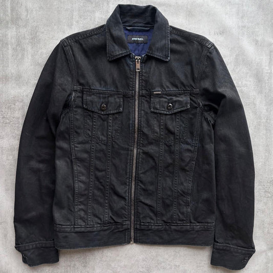 DIESEL FADED WAXED JACKET | O/S, Faded Black