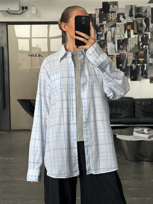 Burberry London 2000s Cotton Check Shirt - XL