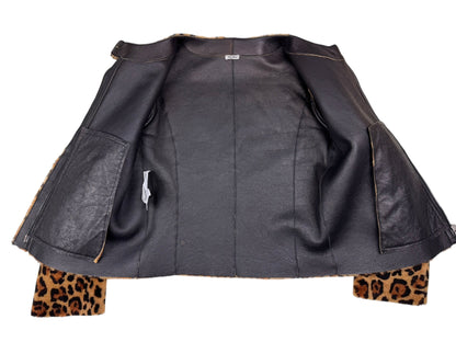 Miu Miu Automne 2010 shearling leopard jacket