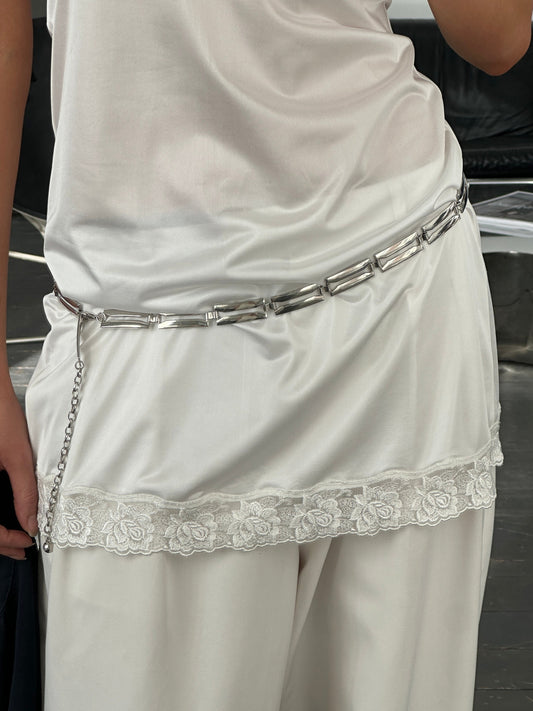 Vintage 2000s Metal Chain Belt - One size
