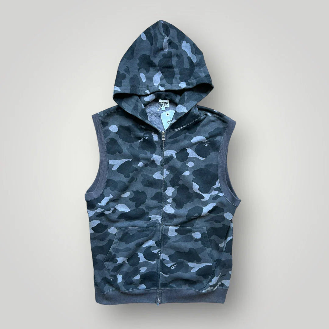 Bape 2005 Hooded Camo Gilet M
