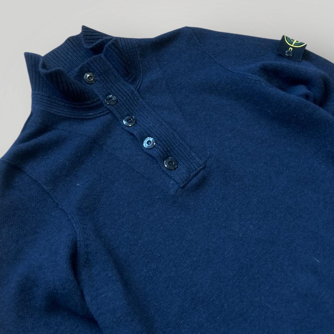 Stone Island AW/14 Wool 1/4 Button Down Knit M