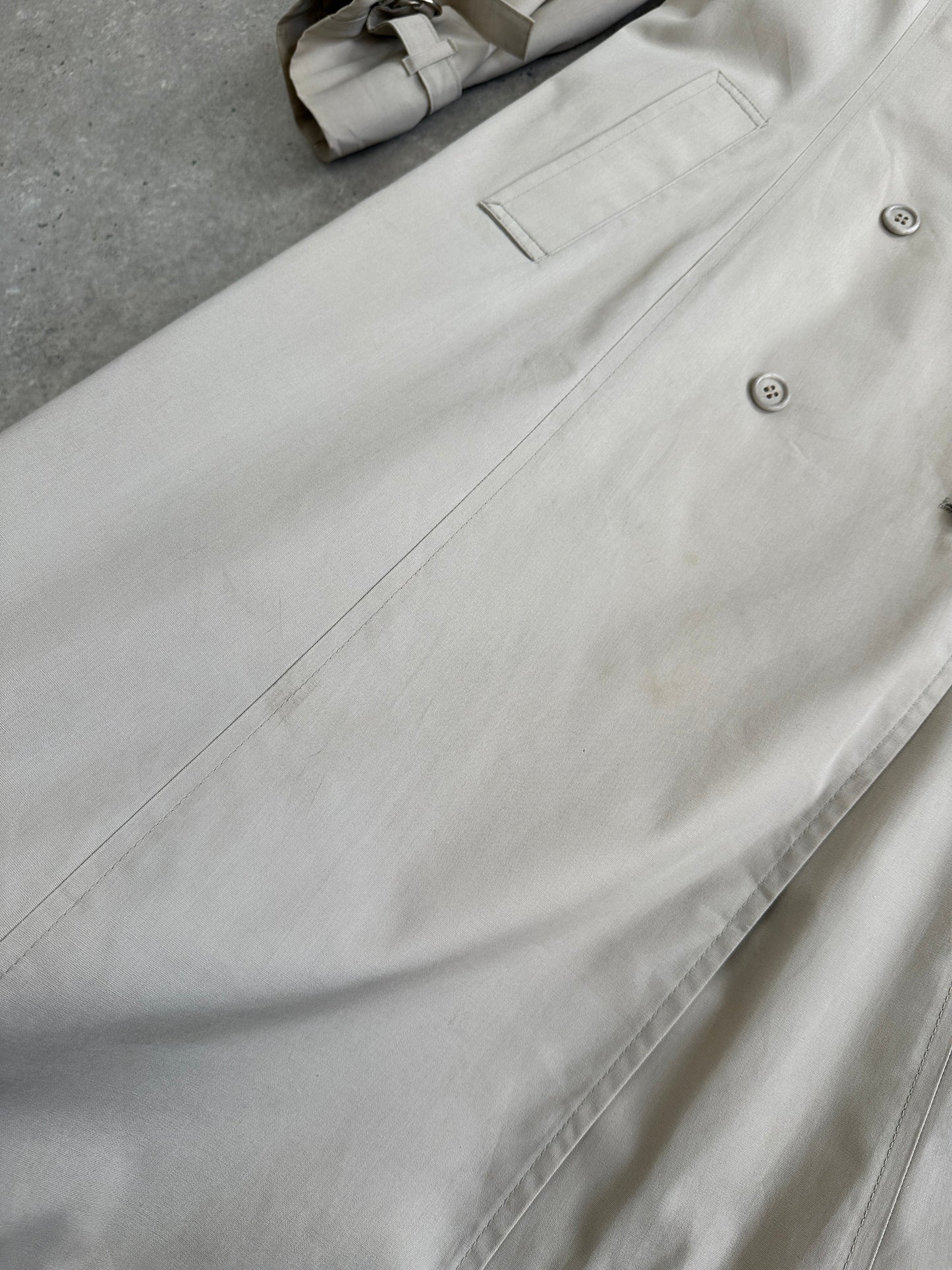 London Fog 80s Double Breasted Trench Coat - M