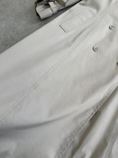 London Fog 80s Double Breasted Trench Coat - M