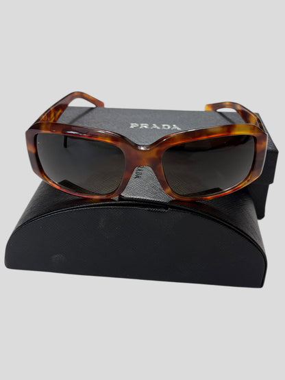 Prada Tortoiseshell Logo Square Sunglasses | O/S, Tortoiseshell