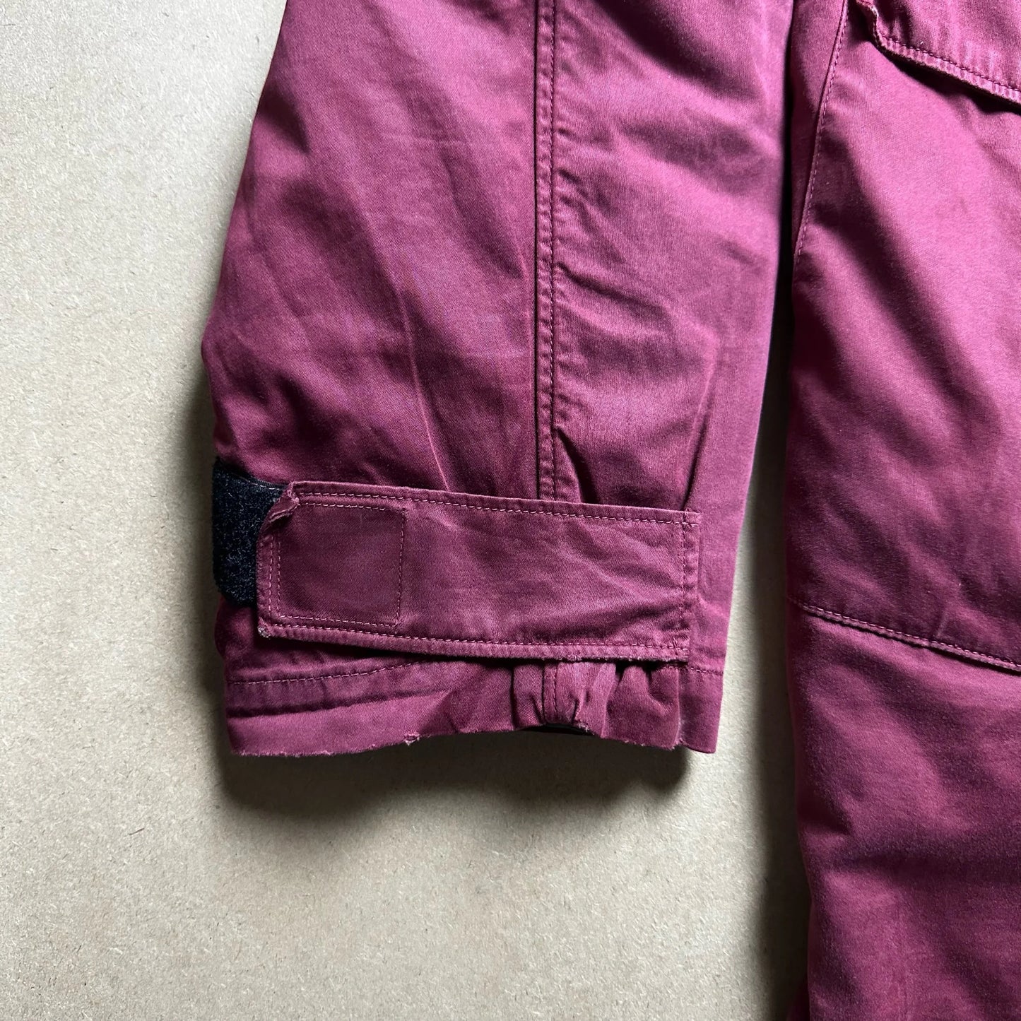 A/W 2001 Burgundy Raso Gommato Dual Layer parka