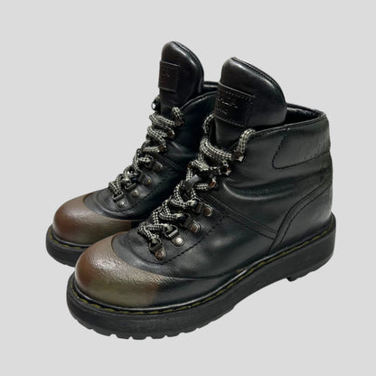 Prada Milano Leather Combat Boots - UK4.5/5 | O/S, Camo