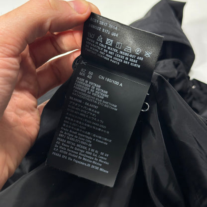 Prada Milano 2017 Triangle Plaque Logo Nylon Windbreaker Jacket - IT50 | Default Title, Black