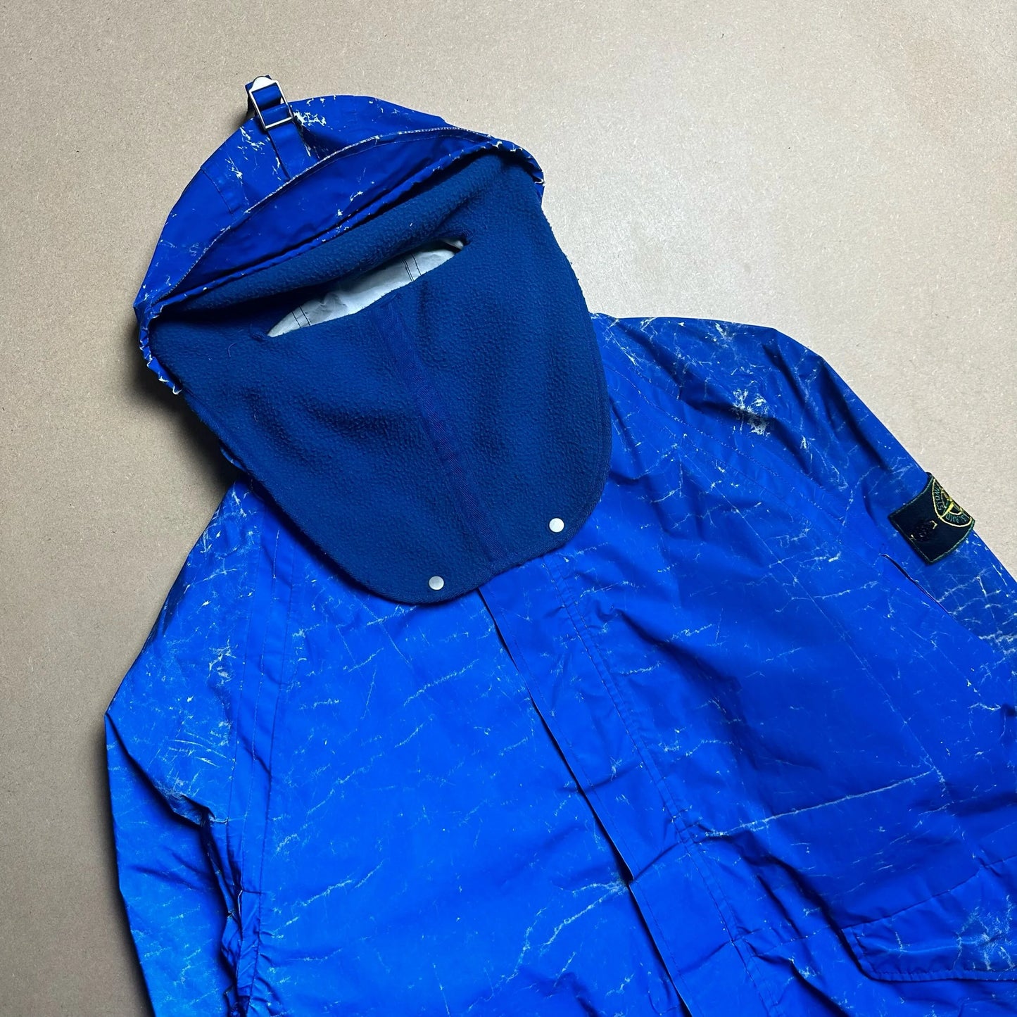 A/W1992 Balaclava Azure Blue Reflective Parka