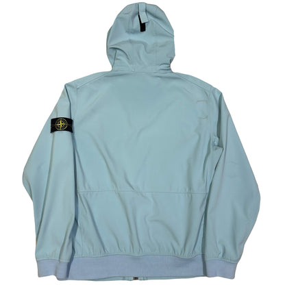 Stone Island Soft Shell Jacket In Baby Blue ( XXL )