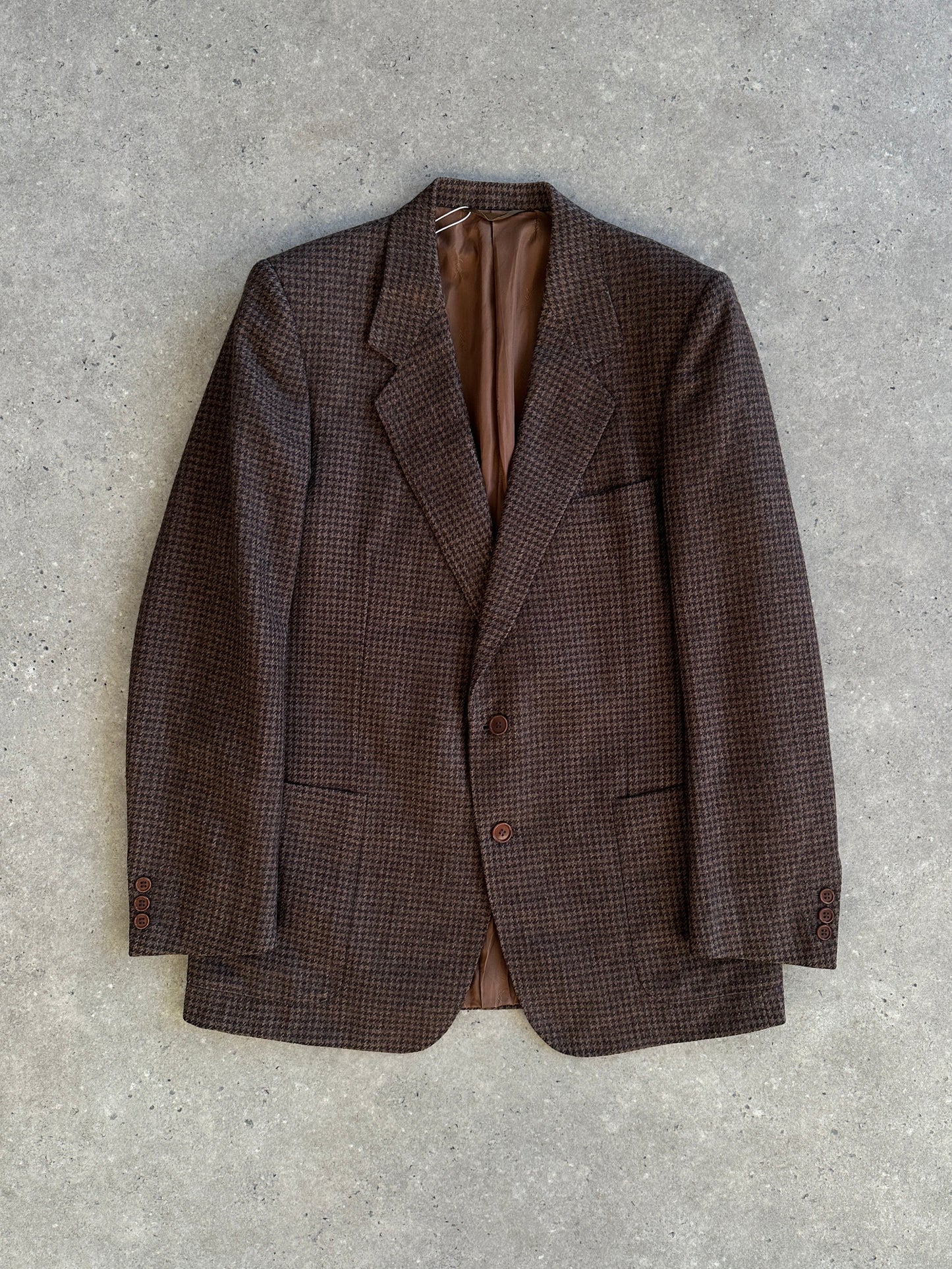 Yves Saint Laurent Circa 80s Wool Tweed Single Breasted Blazer - L