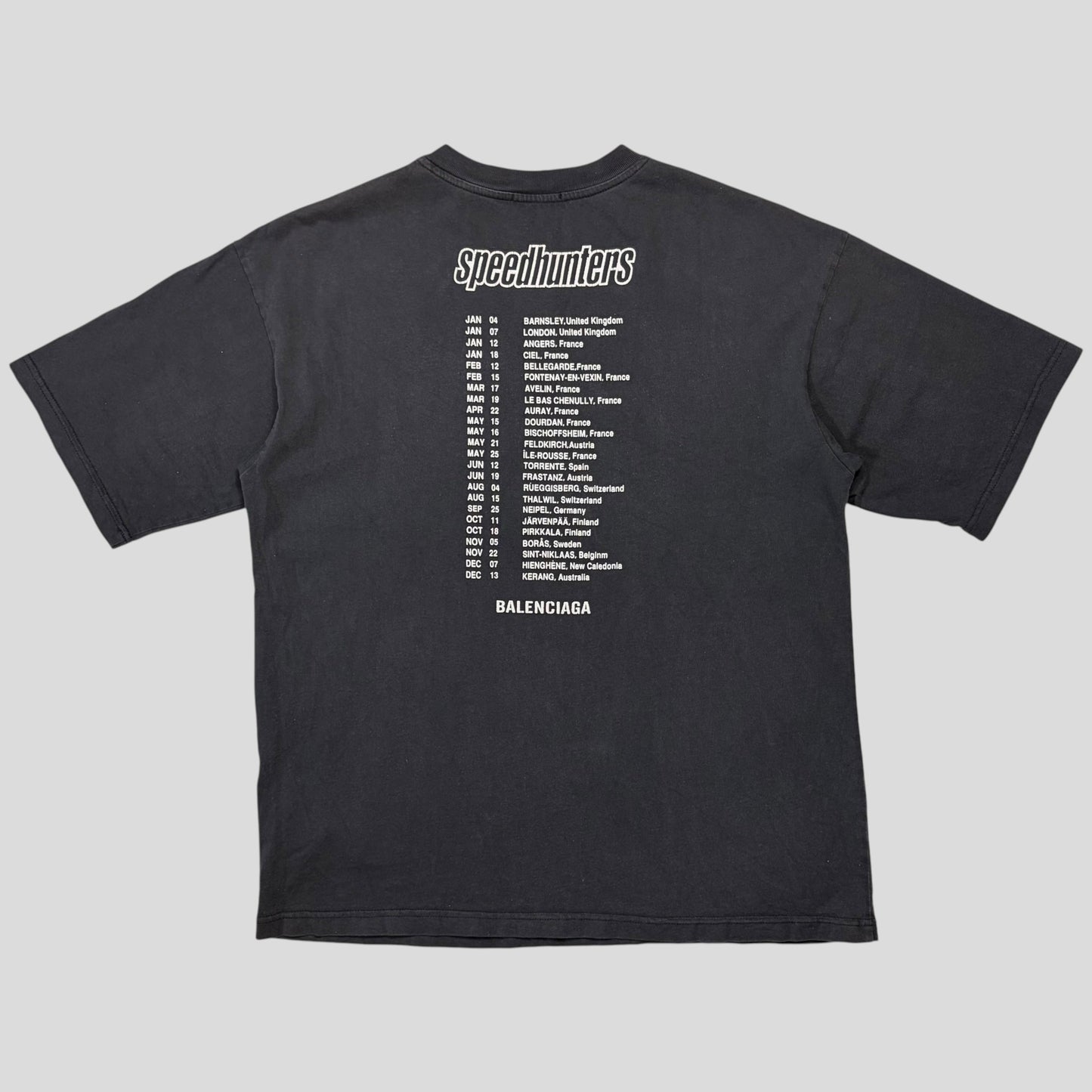 Balenciaga 2018 Speed Hunters Graphic T-shirt - XS (M) | Medium, Grey