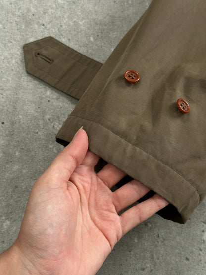 Burberry 1990s Cotton Field Trench Coat - XL/XXL