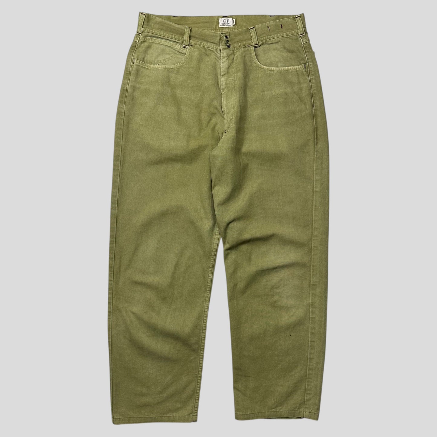 CP Company SS 1992 Ideas By Massimo Osti Green Logo Trousers - 31