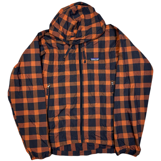 Patagonia Plaid Jacket In Orange & Black ( S )