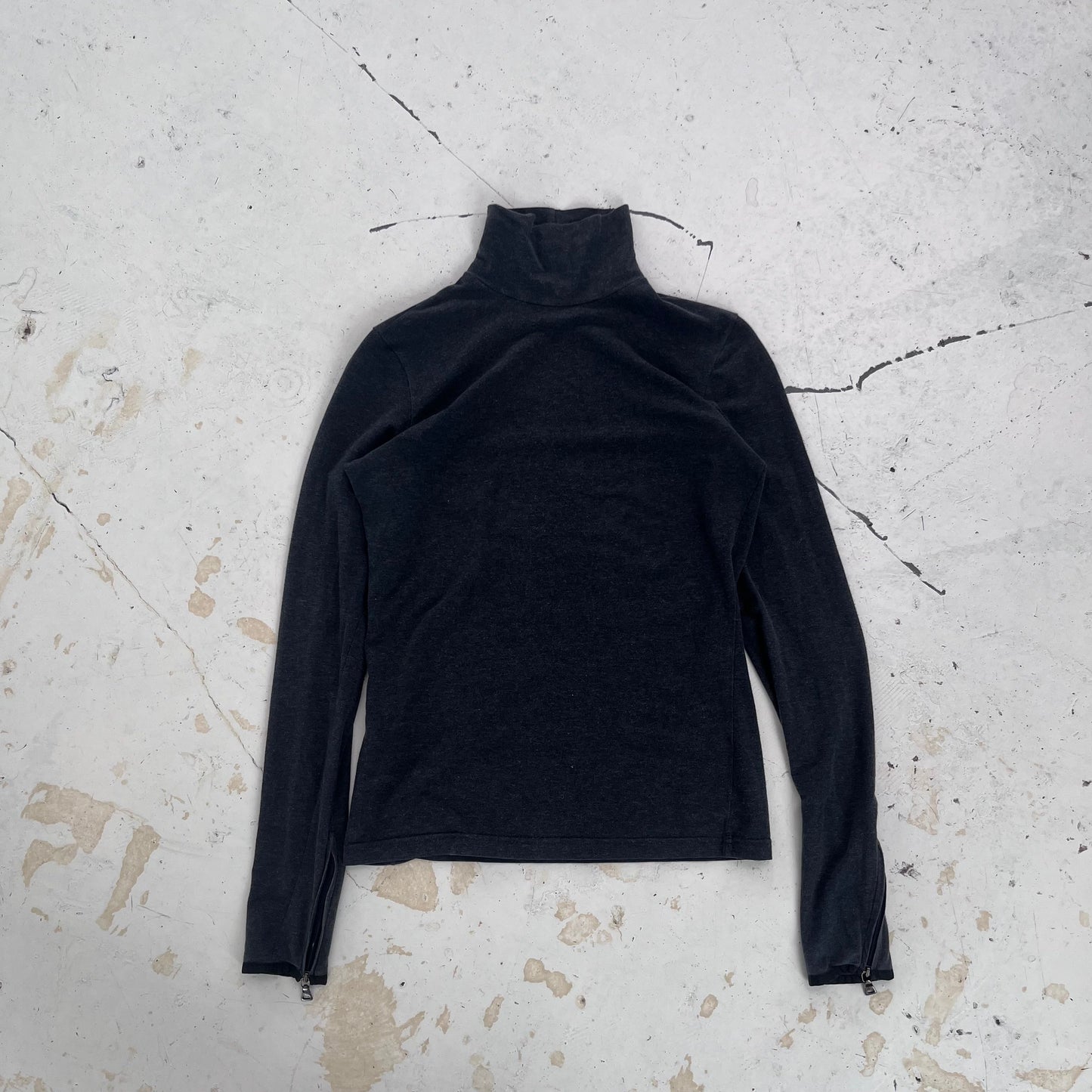 2000s prada sport turtleneck long sleeve | Gray, Gray