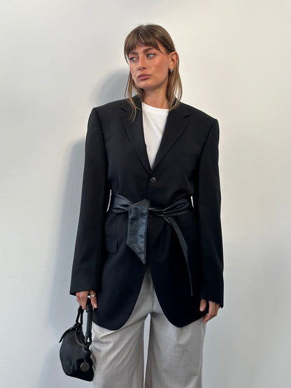 Yves Saint Laurent Pour Homme 1990s Pure Wool Single Breasted Blazer - 40L/XL