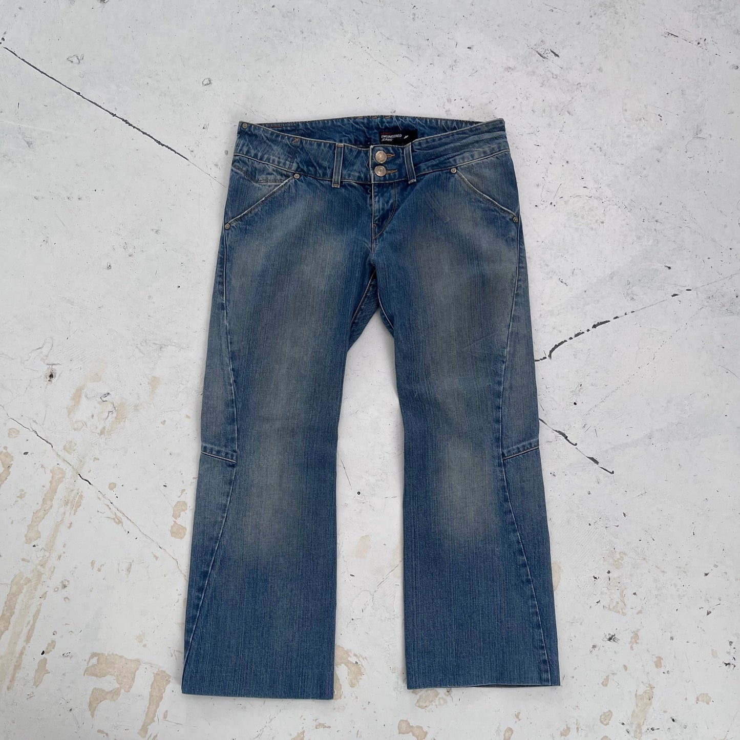 vintage levis engineered low rise jeans | Blue, Red