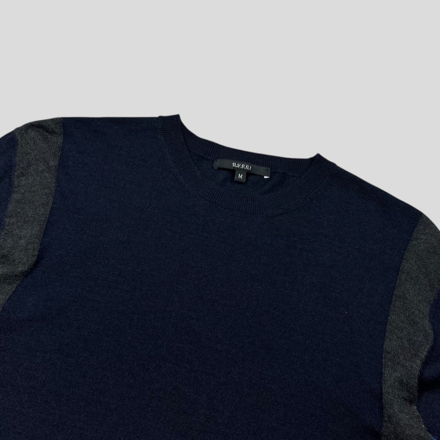 Gucci Superfine Silk & Cashmere Lightweight Panelled Knit - M | Default Title, Multicoloured
