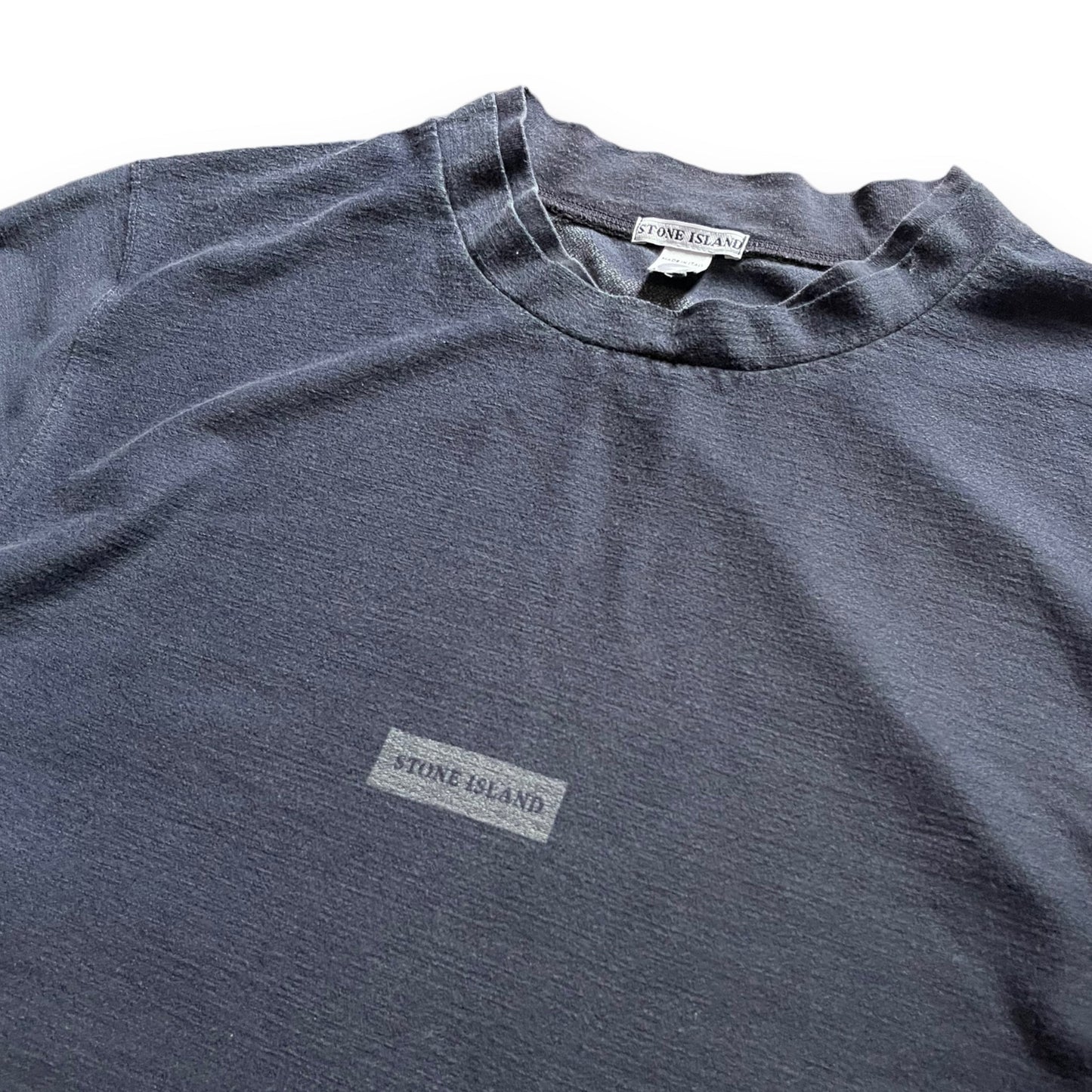 SS2002 Stone Island Box Logo T-Shirt (L) | Default Title, Multicoloured