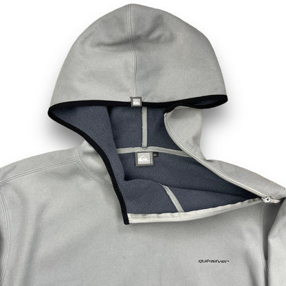 Quiksilver Shoulder Zip Fleece Hoodie Grey (M) | Default Title, Multicoloured