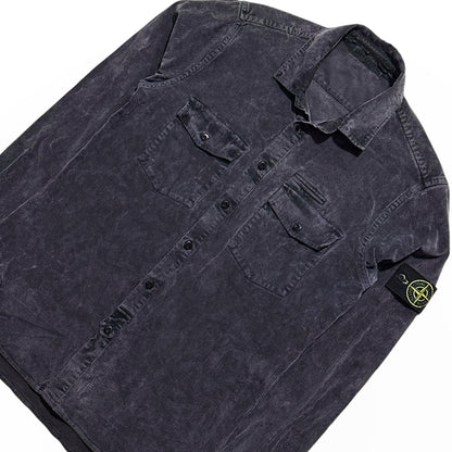 Stone Island Button Up Thin Corduroy Shirt