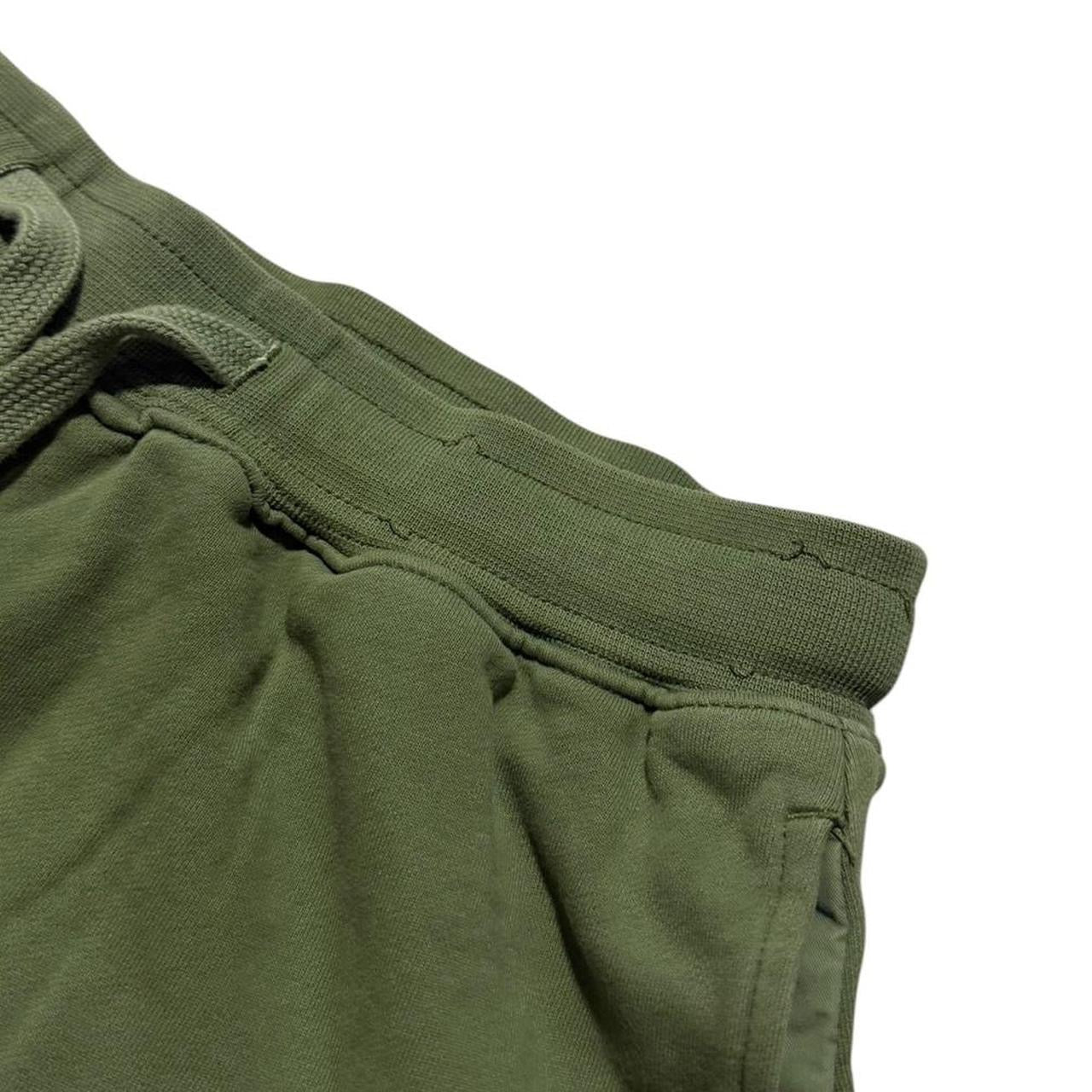 Stone Island Printed Cotton Shorts | Large, Olive Green