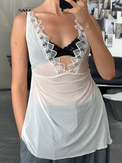 Vintage 2000s Lace Top - M/L