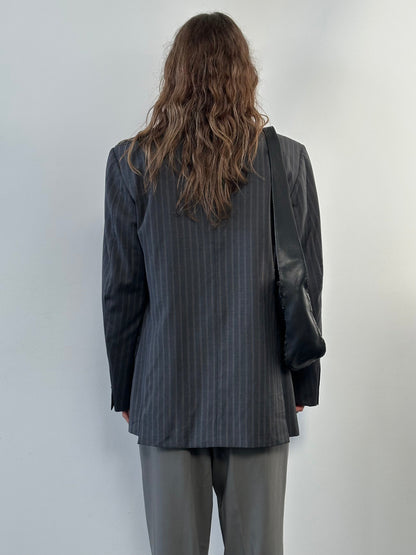 Verri x Loro Piana 1990s Stripe Pure Merino Wool Single Breasted Blazer - 40R/L