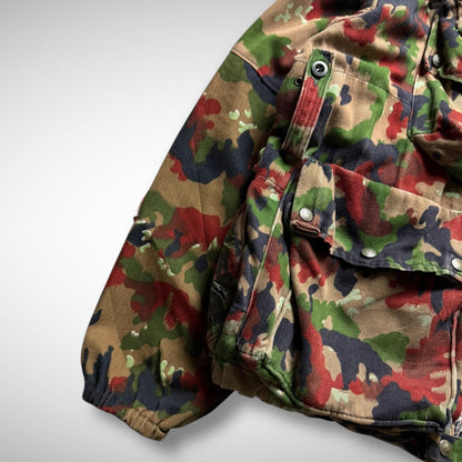 Swiss Army Camo Mesh Beekeeper Hood Jacket (90s)