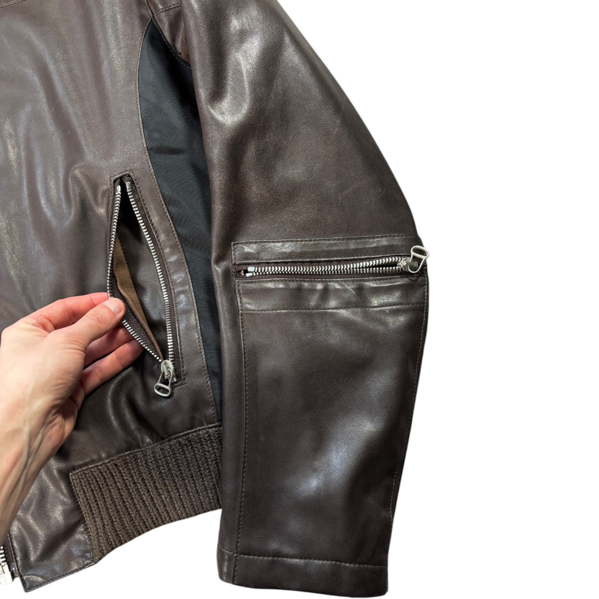 Hugo Boss Orange 00’s Faux Leather Panel Jacket M | Medium, Multicoloured