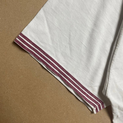 S/S 1993 Raspberry Red Speckled Spell Out T-shirt