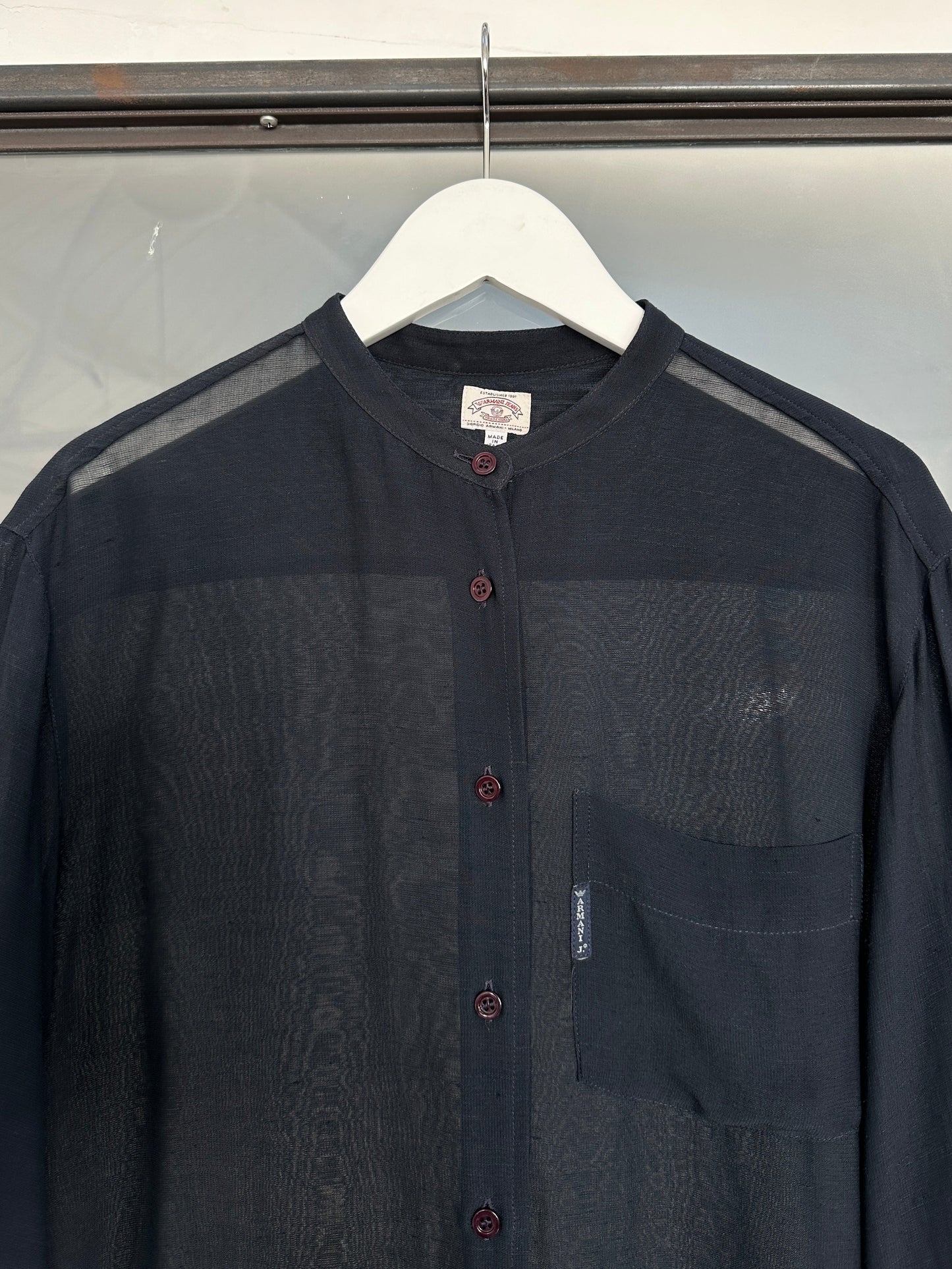 Armani Jeans 1990s Sheer Shirt - M