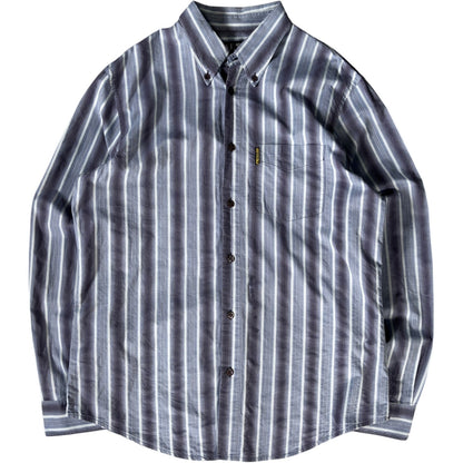 Armani Jeans 00’s Striped Cotton Shirt L | Large, Multicoloured