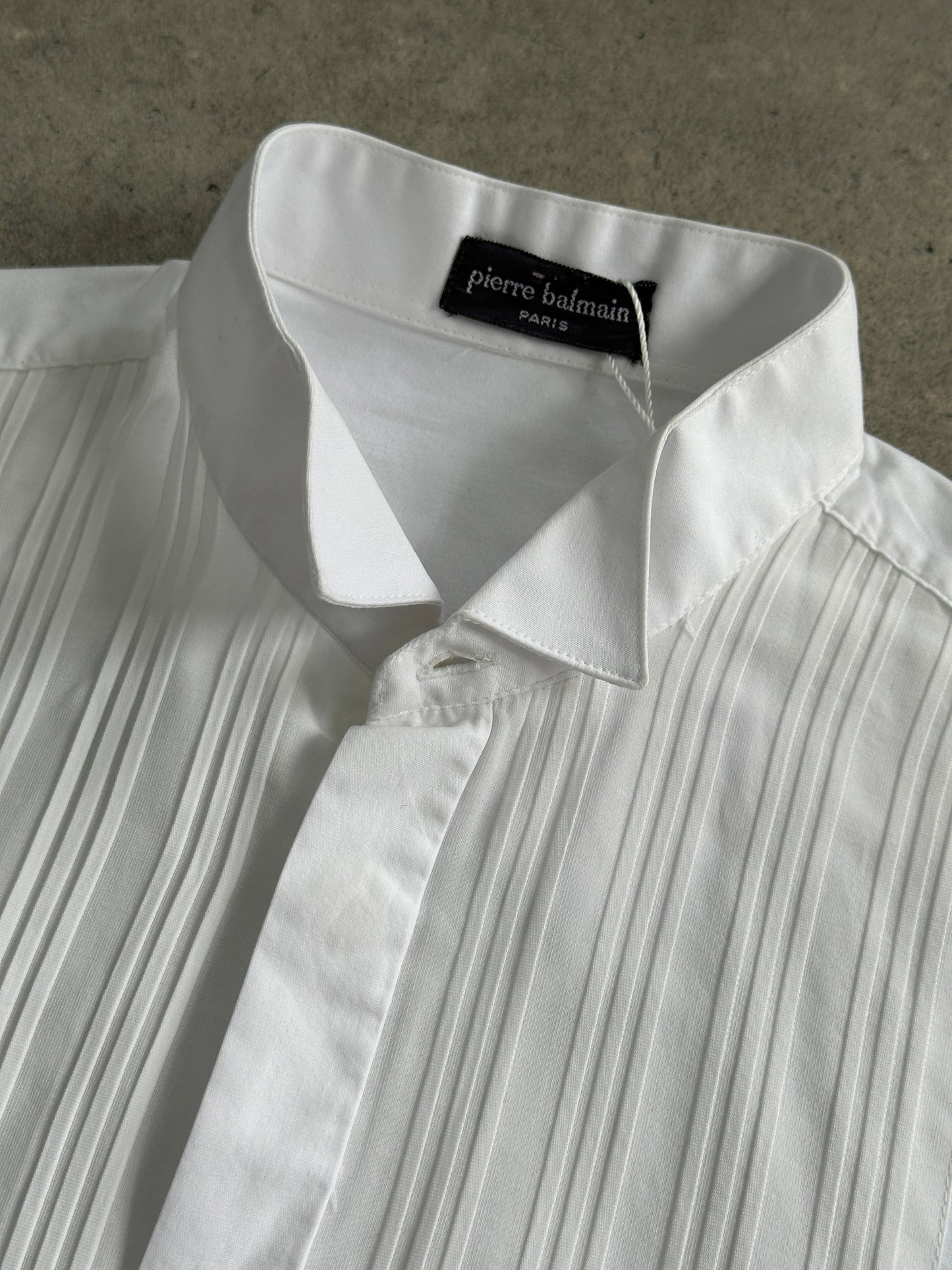 Pierre Balmain Cotton Tuxedo Dress Shirt - M