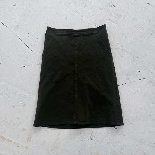1990s burberry skirt | Green, Olive Green