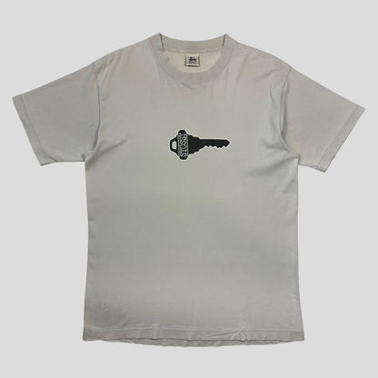 Stussy early 90’s Knowledge is Key T-shirt - L | Grey