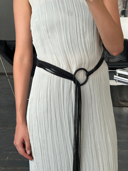 Vintage Leather Tassel Belt - One Size