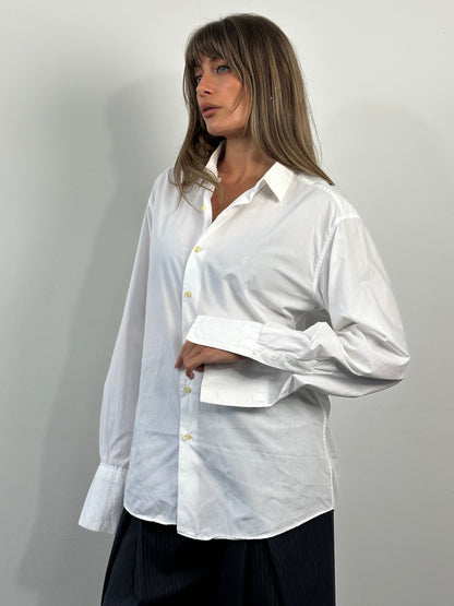 Yves Saint Laurent Diffusion Homme 1990s Cotton Dress Shirt - M