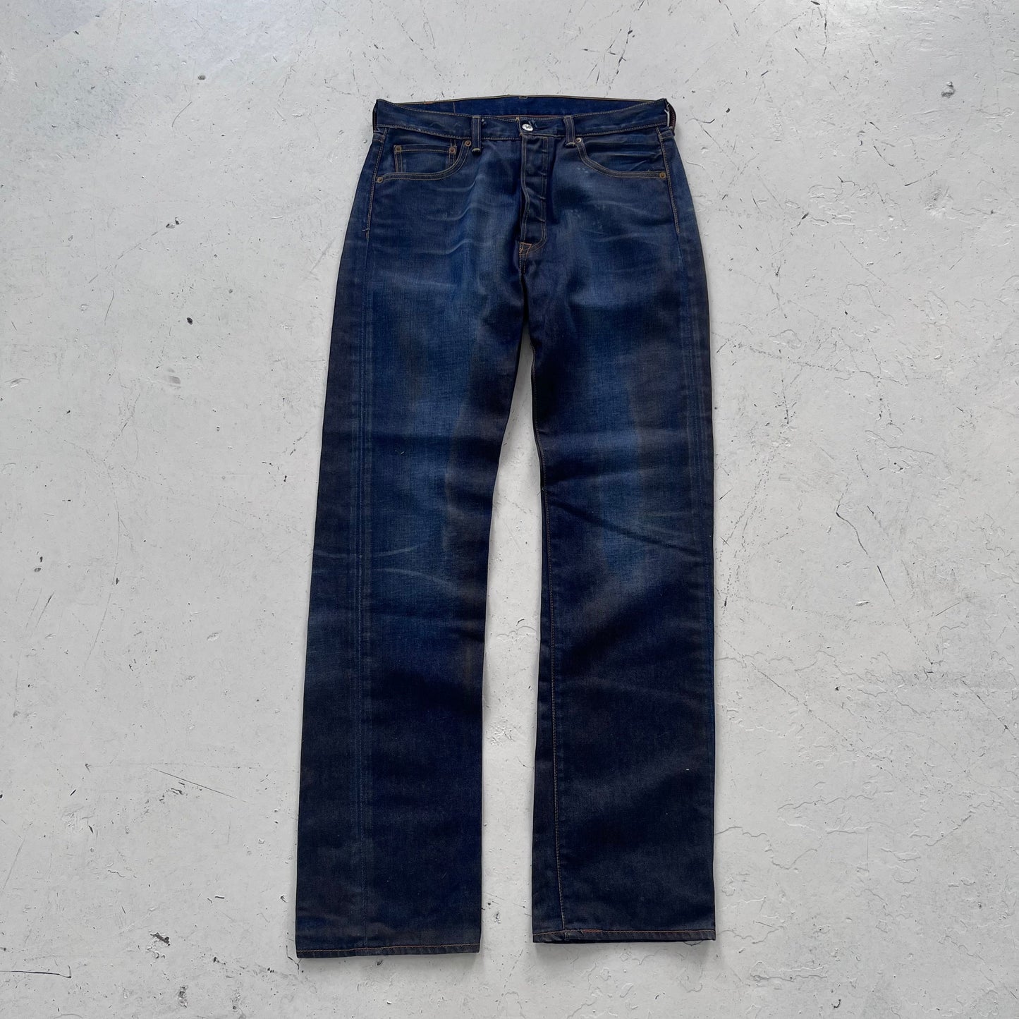 vintage 501 levis faded indigo denim jeans | Blue, Indigo