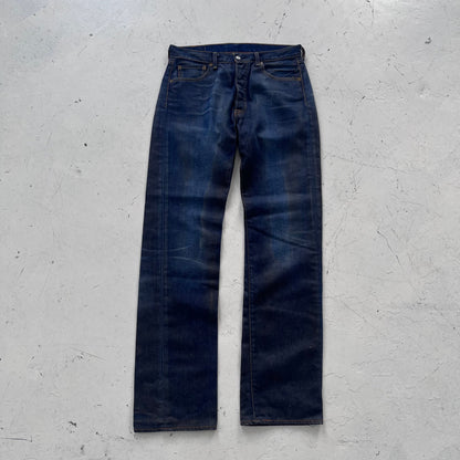 vintage 501 levis faded indigo denim jeans | Blue, Indigo