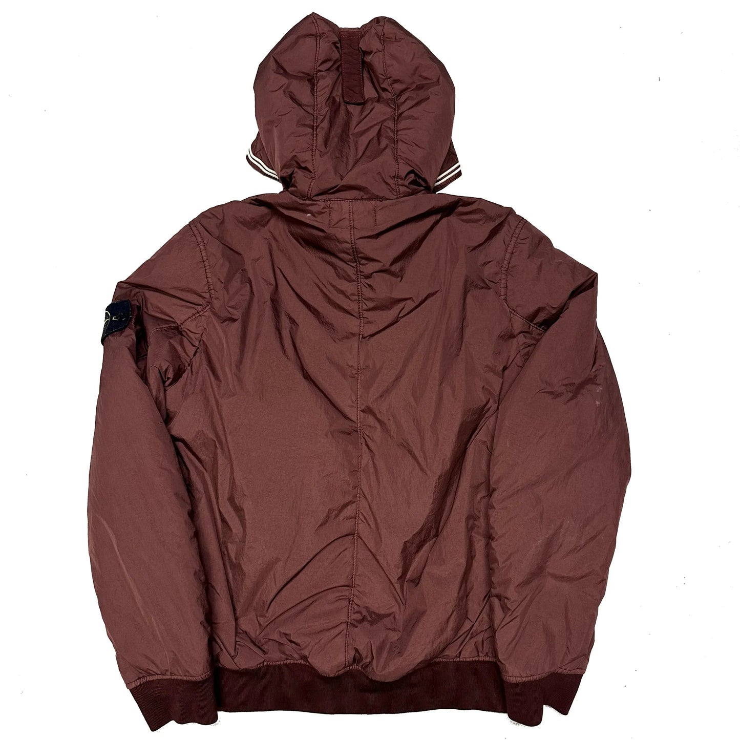 Stone Island Crinkle Reps NY Jacket in Burgundy (M) | Medium, Burgundy