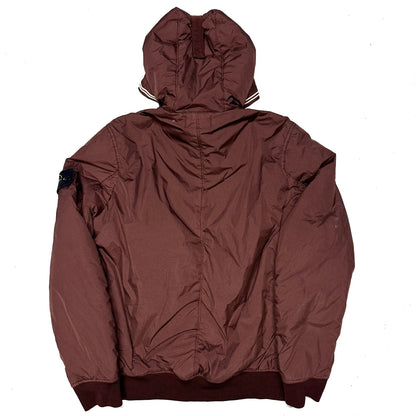 Stone Island Crinkle Reps NY Jacket in Burgundy (M) | Medium, Burgundy