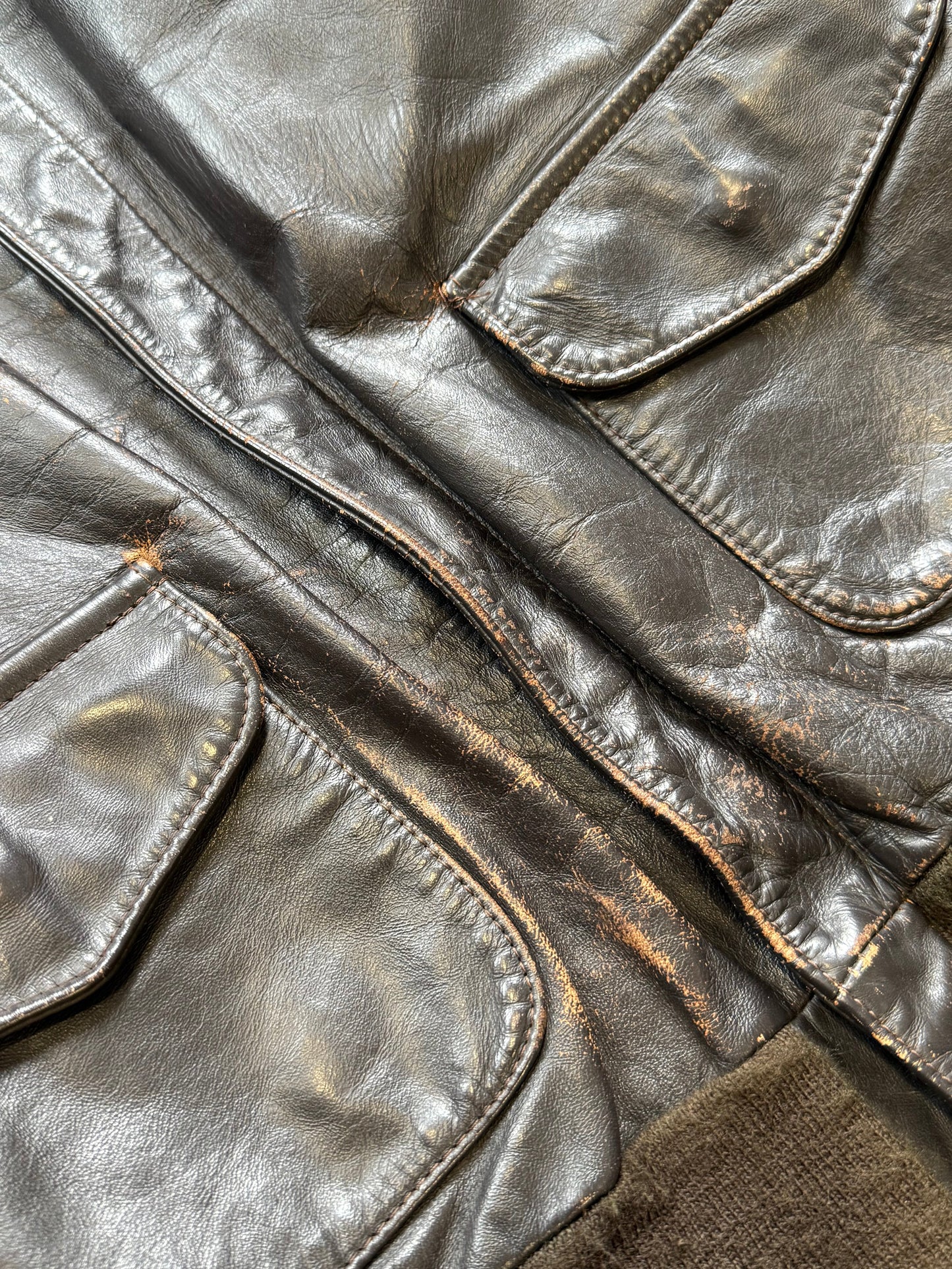 1970's Avirex Type A-2 Leather Pilot Jacket 40 | Default Title, Brown