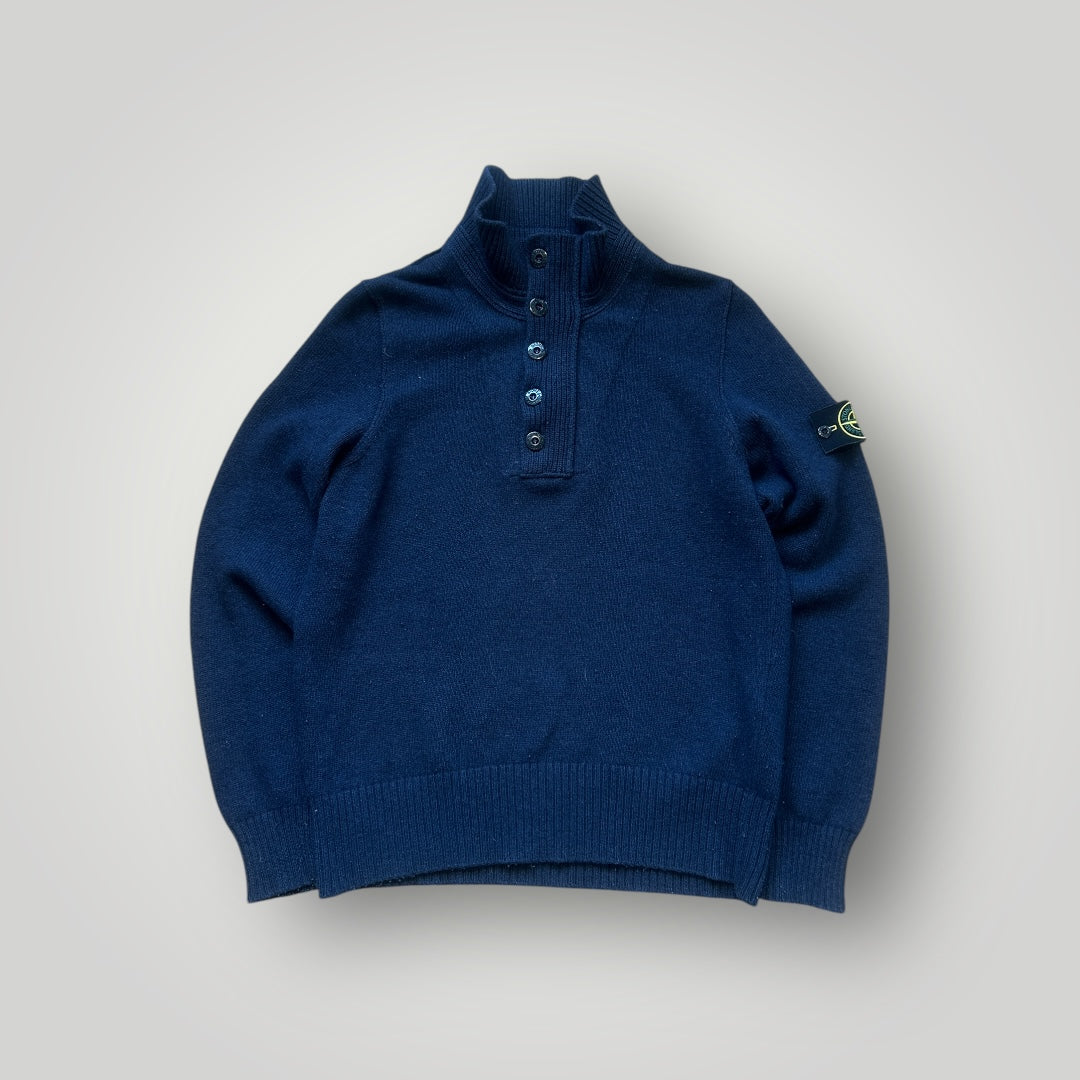 Stone Island AW/14 Wool 1/4 Button Down Knit M