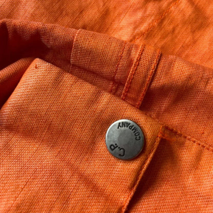 SS 2005 C.P. Company Rubberised Nylon-Linen Mille Miglia Goggle Jacket 52