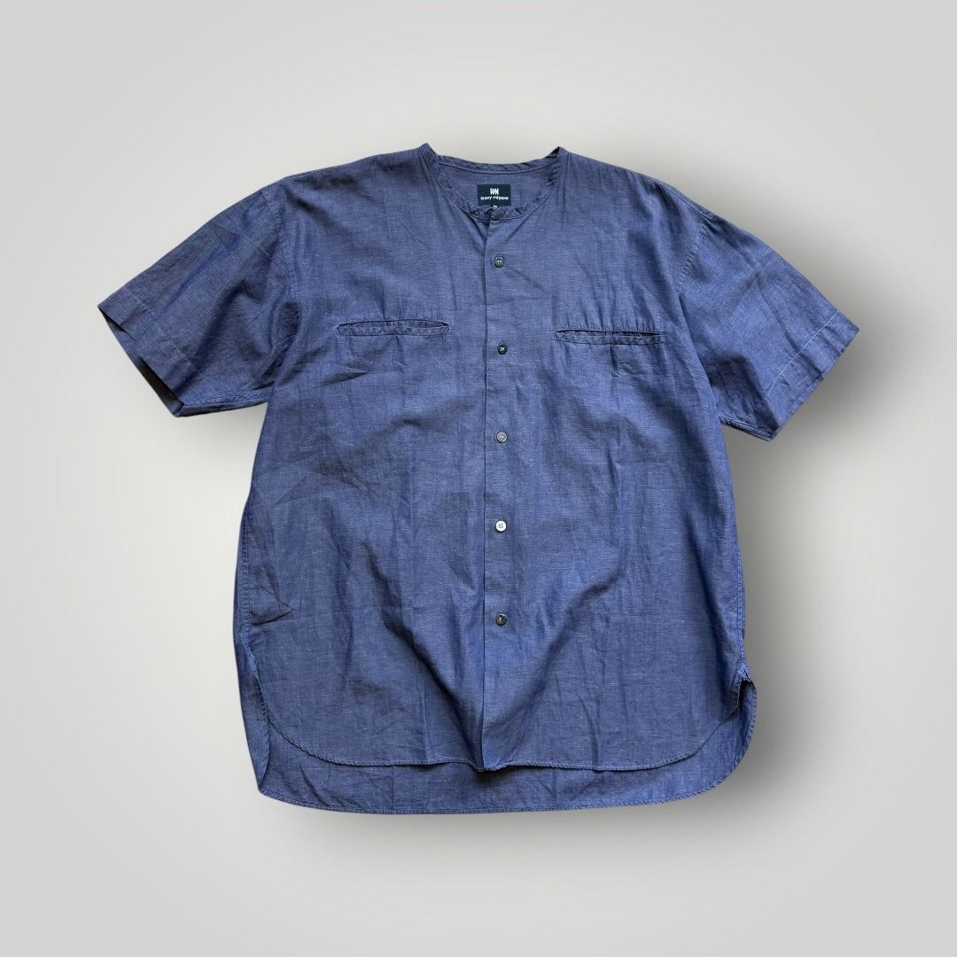 2000’s Issey Miyake Cotton Shirt M | O/S, Blue
