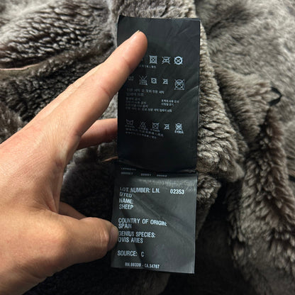 Prada Milano 2010 Sheepskin Fur & Leather Strap Hooded Coat - IT50 | O/S, Brown