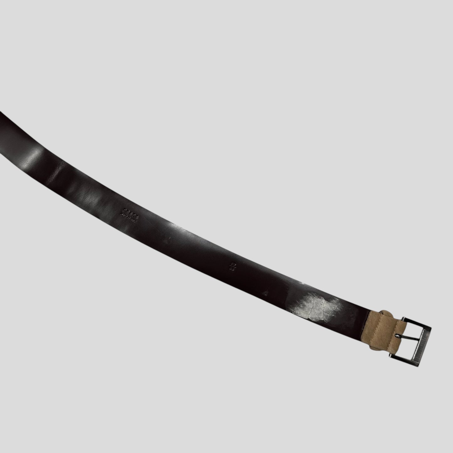 Prada 2000’s Ponyhair Fur Leather Belt